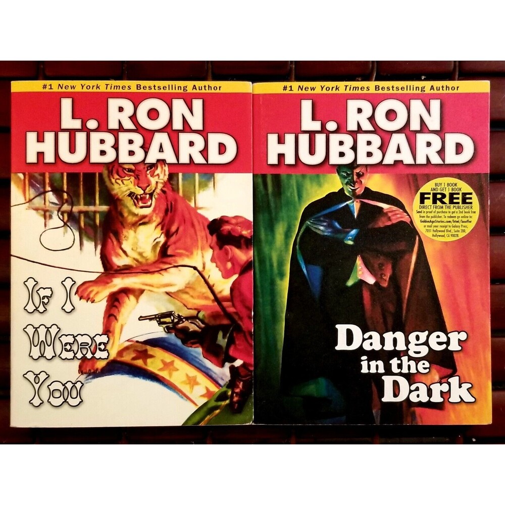 L. Ron Hubbard Danger in the Dark & If I Were You Sci-Fi Fantasy Paperbacks
